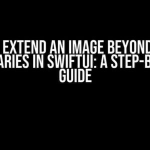 How to Extend an Image Beyond Modal Boundaries in SwiftUI: A Step-by-Step Guide