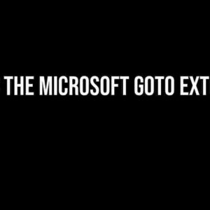 What is the Microsoft Goto Extension?