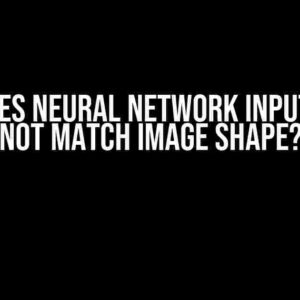 Why Does Neural Network Input Shape Not Match Image Shape?